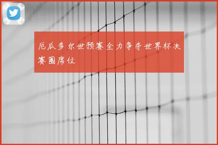 厄瓜多尔世预赛全力争夺世界杯决赛圈席位
